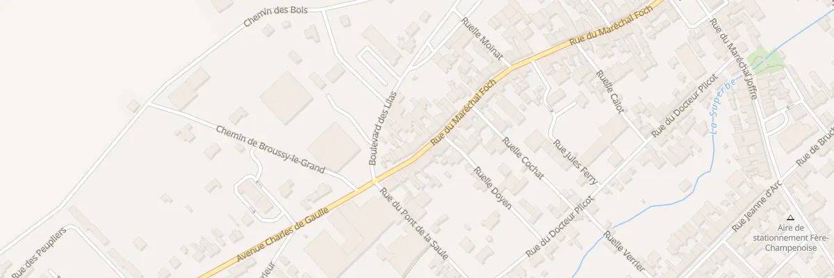 Plan du 332 Rue du Mal Foch à Fère-Champenoise