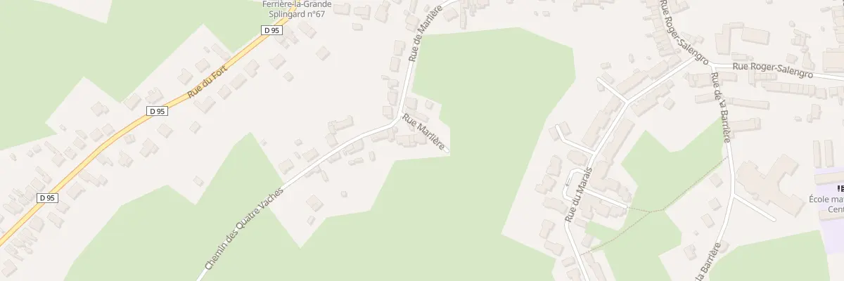 Plan du 25 Rue de la Marliere à Ferrière-la-Grande