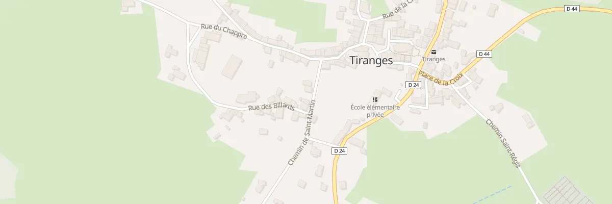 Plan du 8 Che de Saint Martin à Tiranges