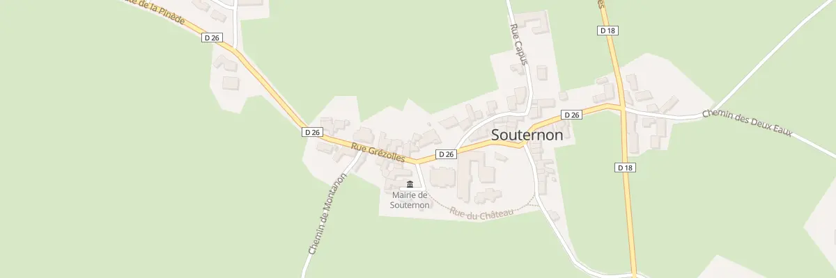 Plan du 15 Gr Grande Rue à Souternon