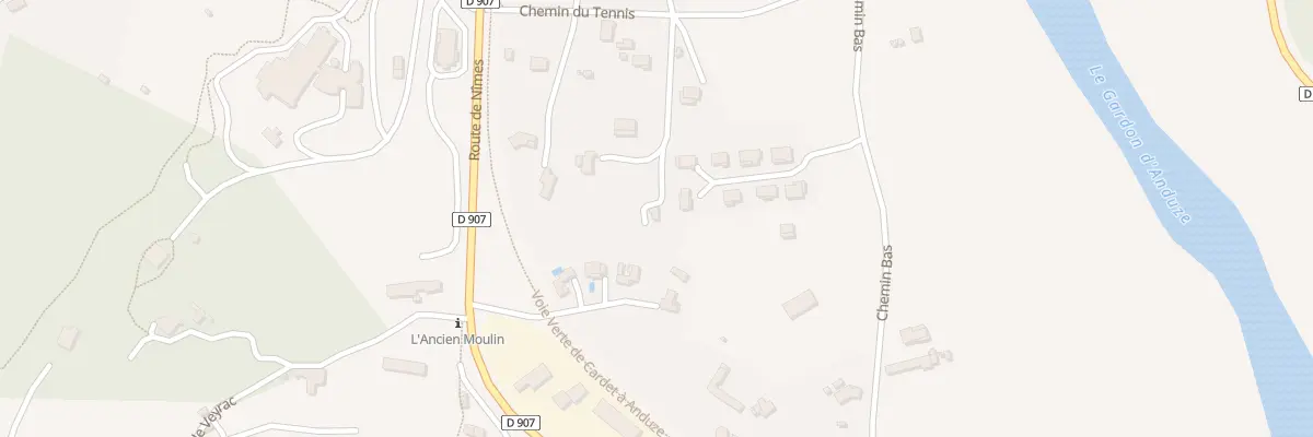 Plan du 338 Che du Tennis à Anduze