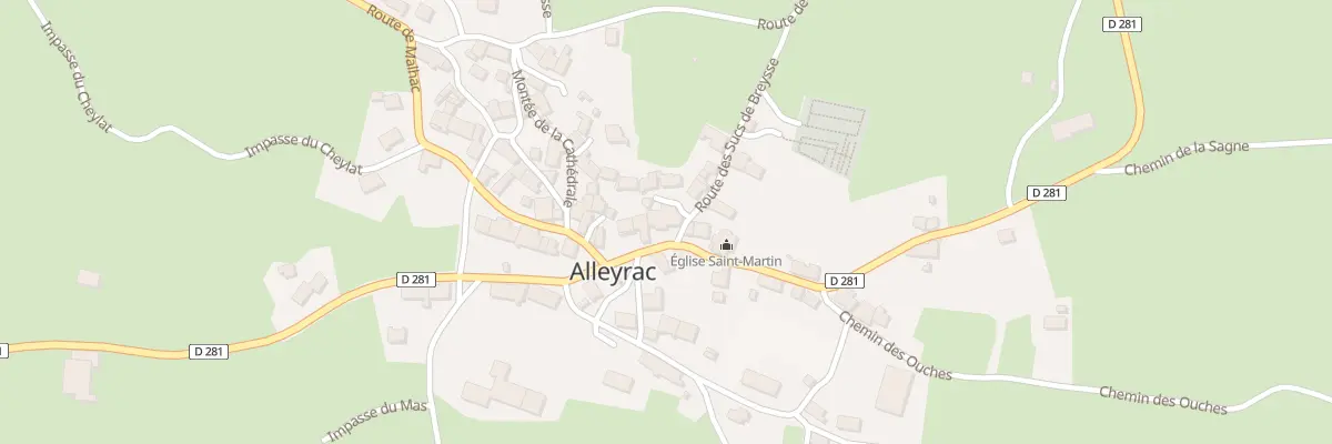 Plan du 5089 Le Bourg à Alleyrac