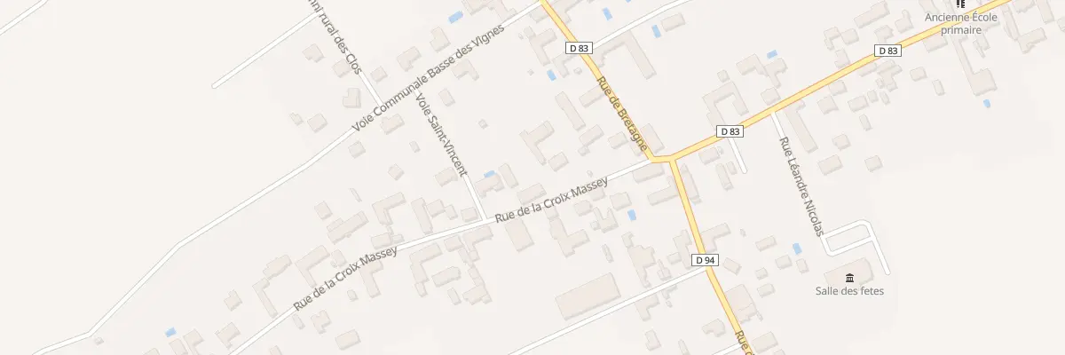 Plan du 5 Rue de la Croix Massey à Laines-aux-Bois