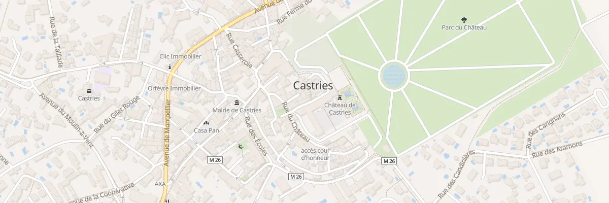 Plan du 1 Rue du Cantonnat à Castries