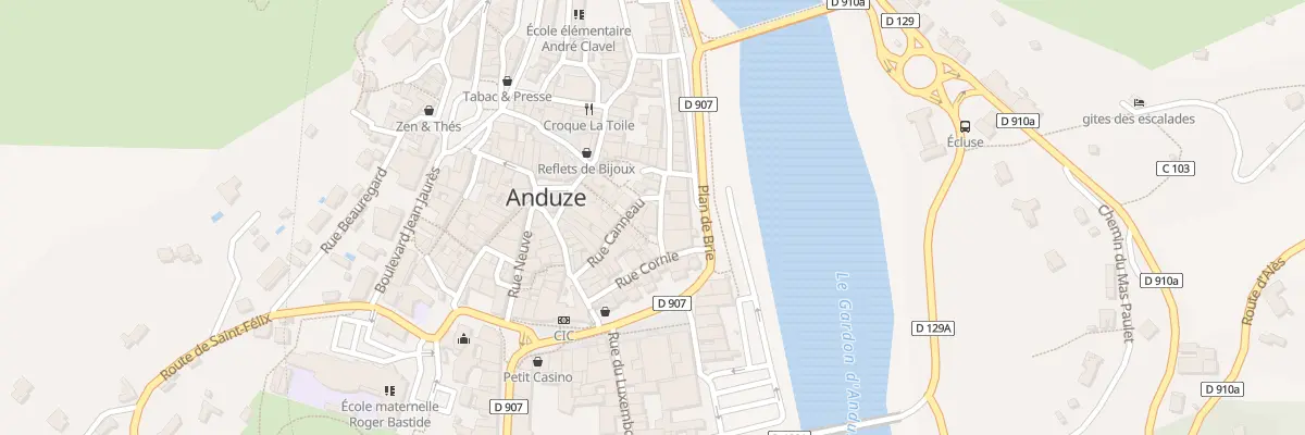 Plan du 1 Rue des Albergaries à Anduze