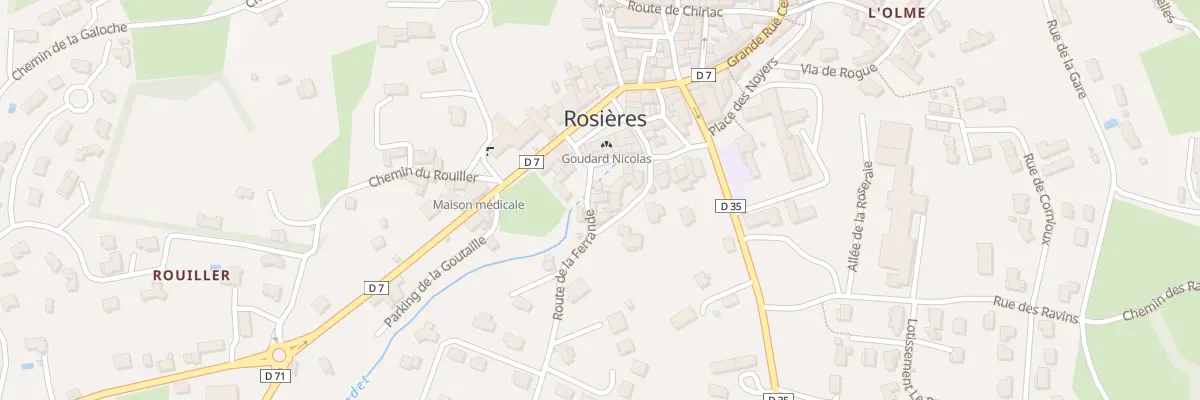 Plan du 9007 Rte de la Ferrande à Rosières