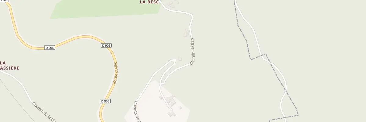 Plan du 5291 Che de Ban au Paulin à Chamborigaud