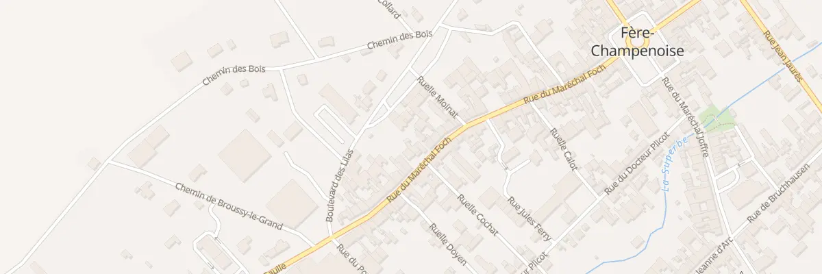 Plan du 256 Rue du Mal Foch à Fère-Champenoise