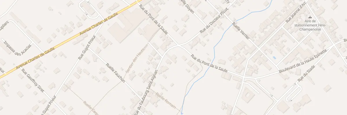 Plan du 33 Rue du Fbg St Aignan à Fère-Champenoise