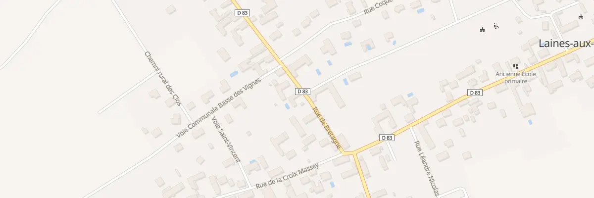 Plan du 4 Rue de Bretagne à Laines-aux-Bois
