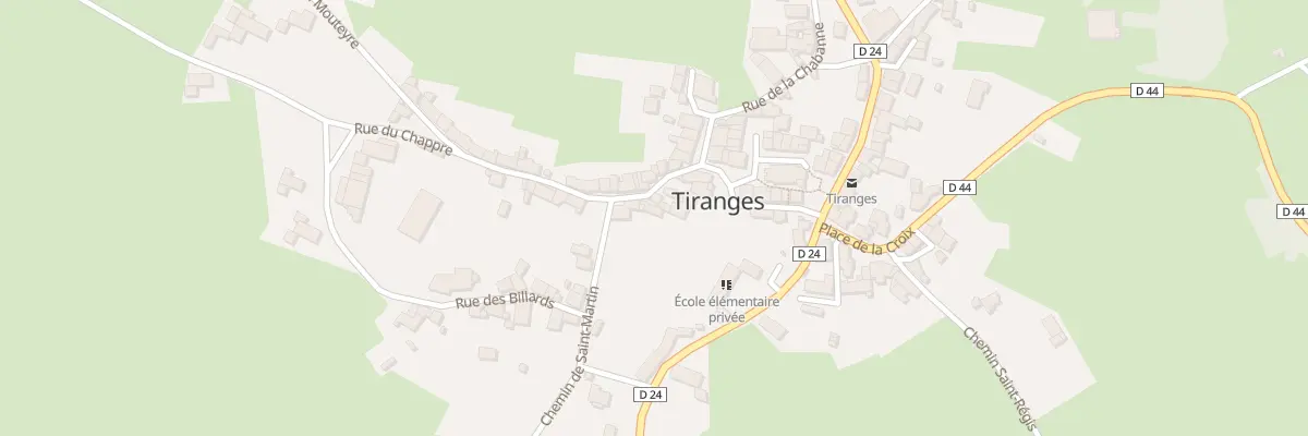 Plan du 7 Rue du Chappre à Tiranges