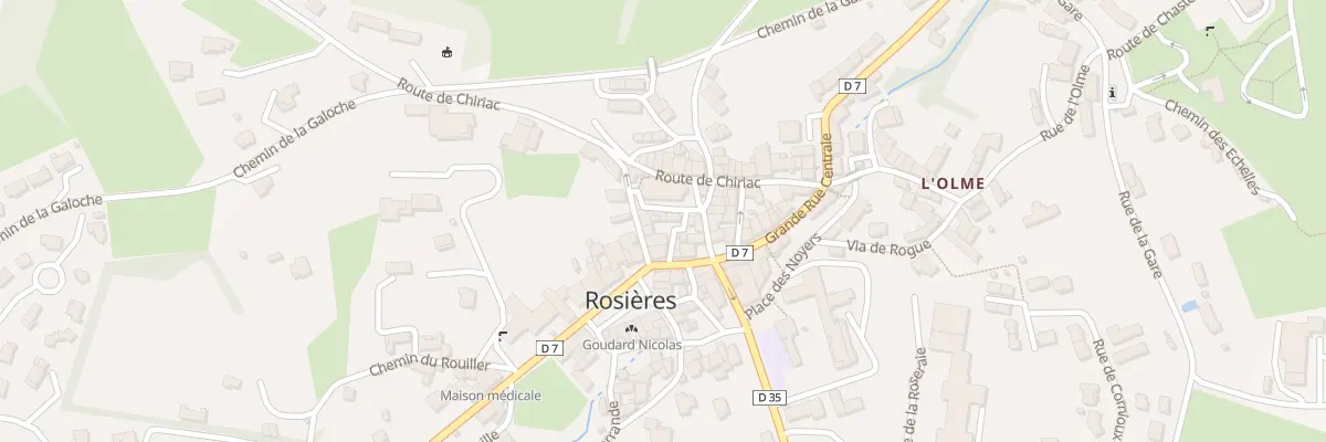 Plan du 9002 Pl de l’Église à Rosières