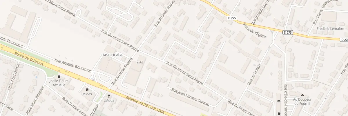 Plan du 40 Rue du Mont Saint Pierre à Tinqueux