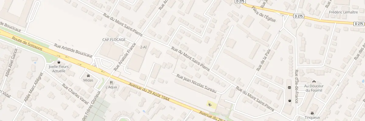 Plan du 27 Rue du Mont Saint Pierre à Tinqueux
