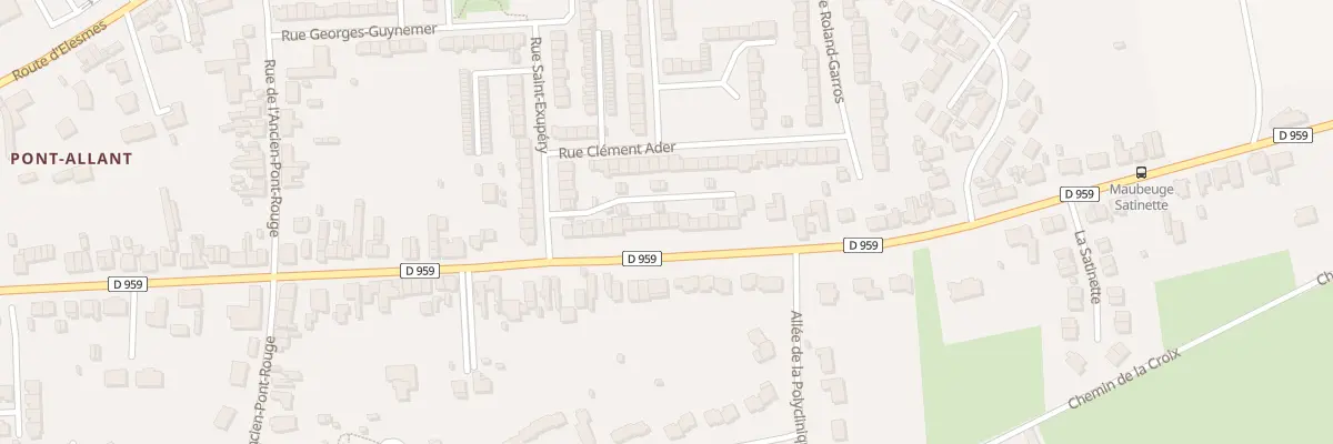 Plan du 153 Rte d’Assevent à Maubeuge