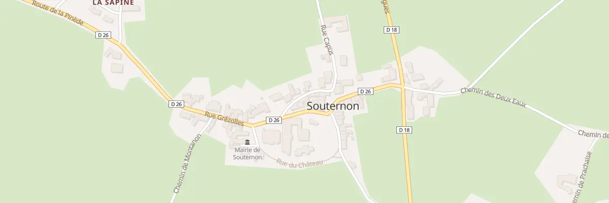 Plan du 5018 Le Bourg à Souternon