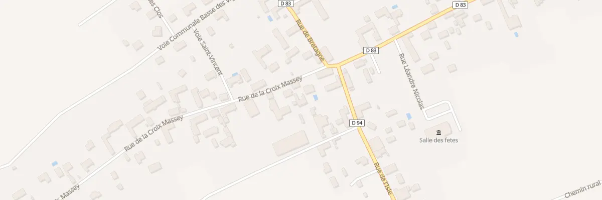 Plan du 4 Rue de la Croix Massey à Laines-aux-Bois