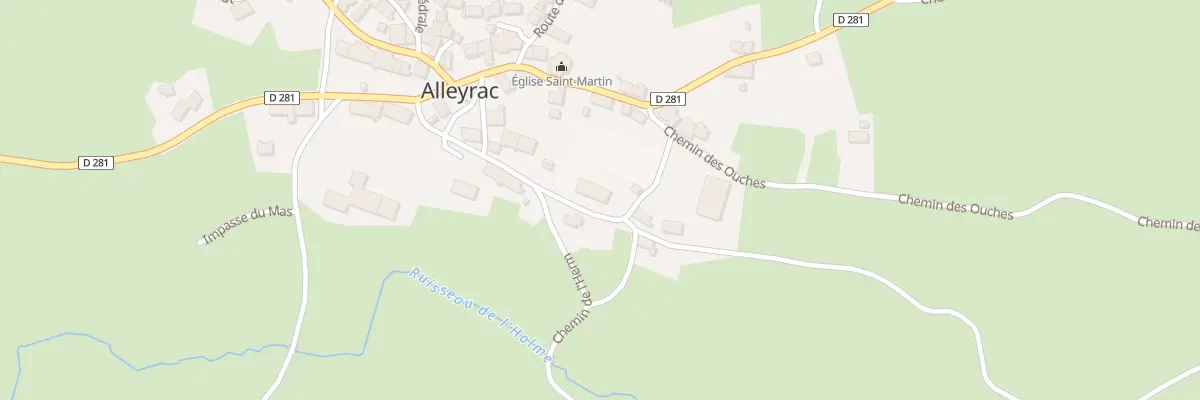 Plan du 5108 Le Bourg à Alleyrac