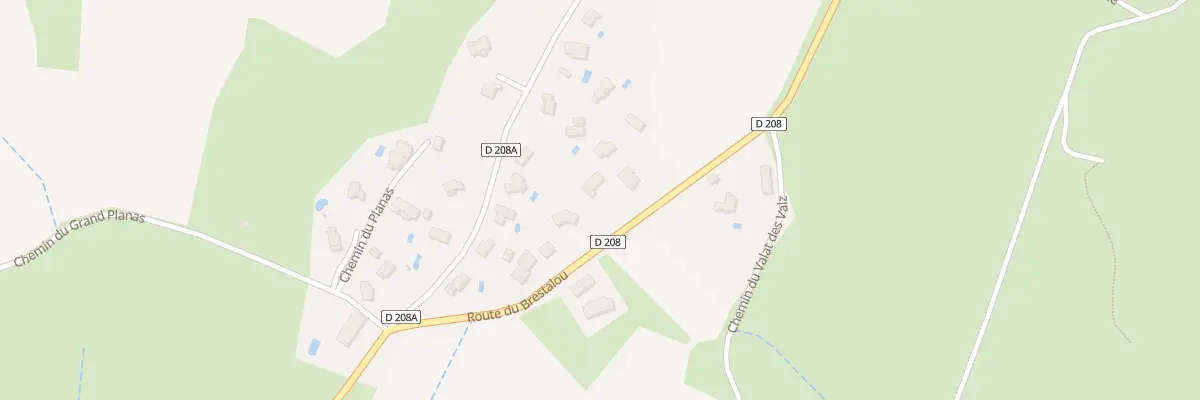 Plan du 396 Rte du Brestalou à Brouzet-lès-Quissac