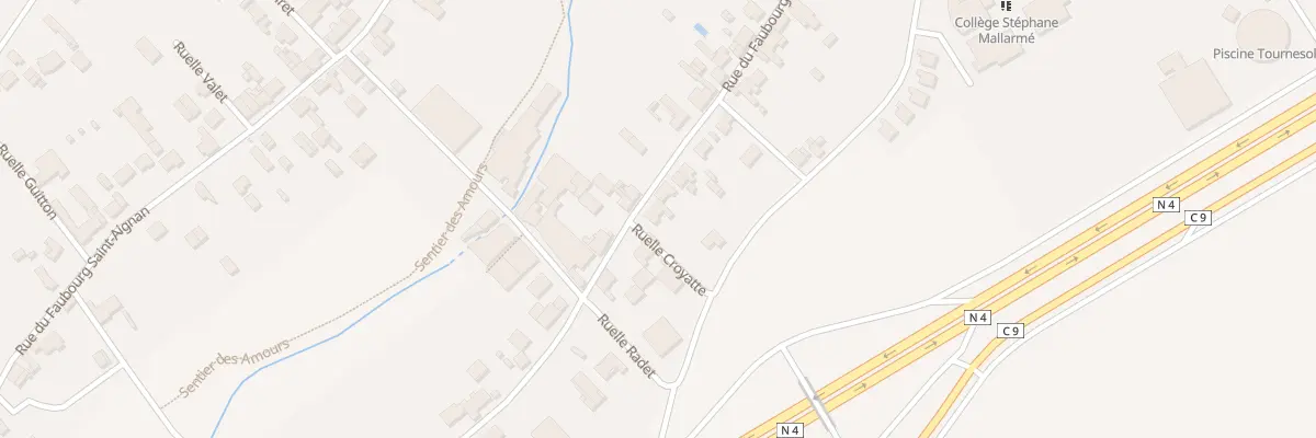 Plan du 351 Rue du Fbg st-Timothée à Fère-Champenoise