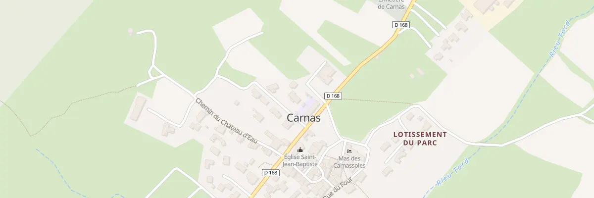 Plan du 5202 Rte de Saint Bauzille à Carnas