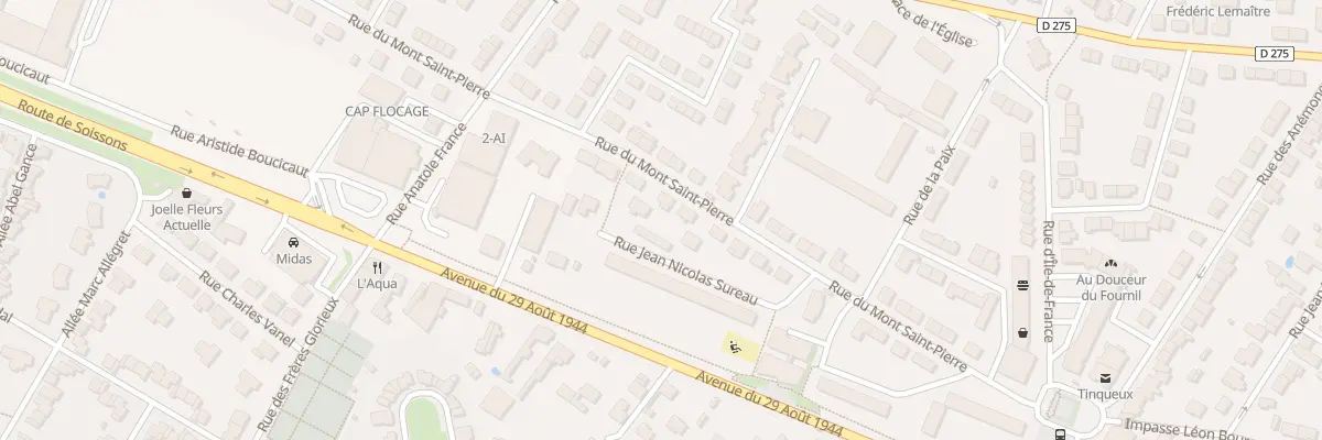 Plan du 23 Rue du Mont Saint Pierre à Tinqueux