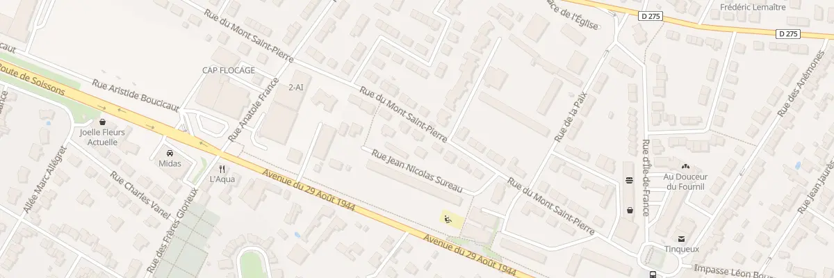 Plan du 21 Rue du Mont Saint Pierre à Tinqueux