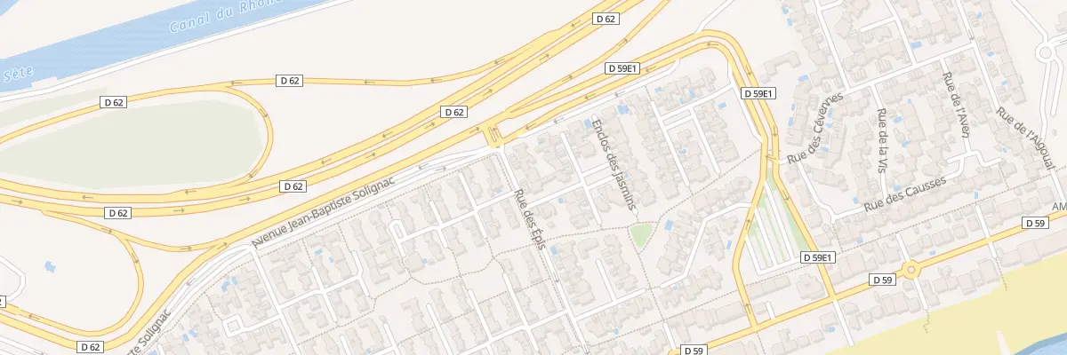 Plan du 37 Rue des Epis Carnon à Mauguio