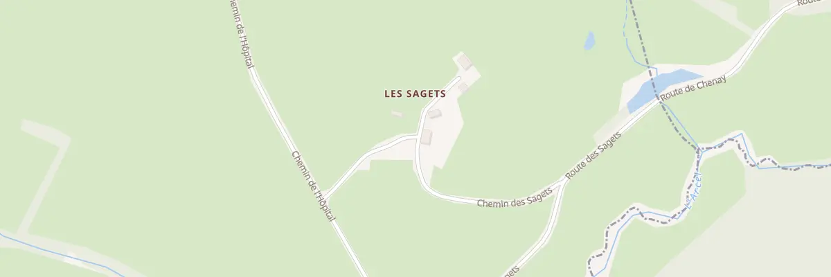Plan du 5153 Les Sagets à Chenay-le-Châtel