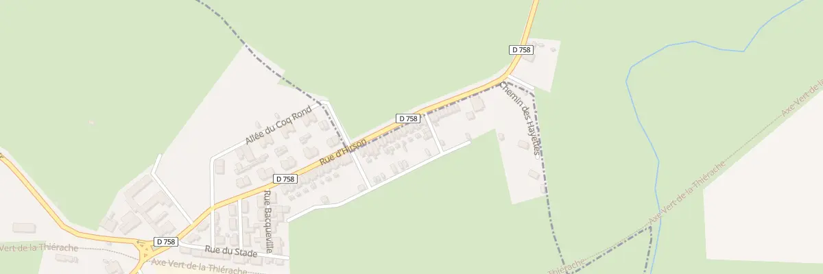 Plan du 70 Rue d’Hirson à Effry