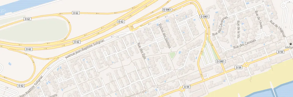 Plan du 75 Rue des Epis Carnon à Mauguio