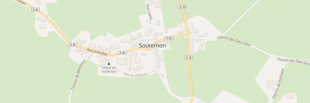 Plan du 199 Rue du Chateau à Souternon