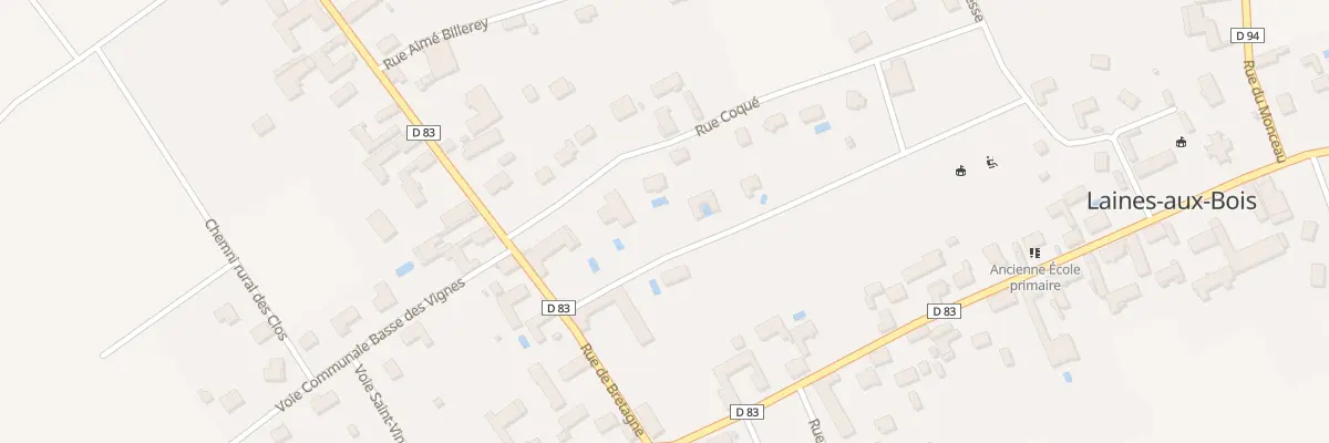Plan du 3 Rue Coqué à Laines-aux-Bois