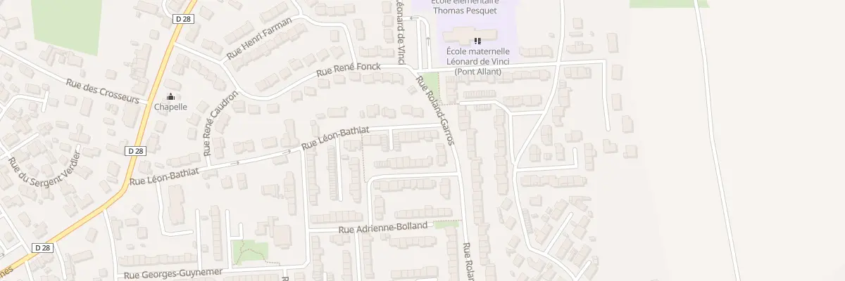 Plan du 5 Rue Léon Bathiat à Maubeuge