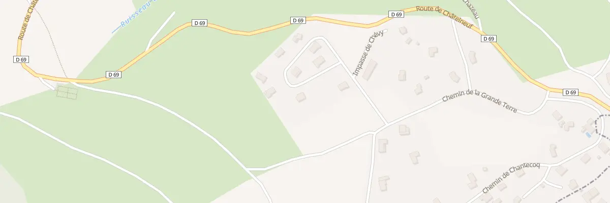 Plan du 296 Che de Chambrelin à Châtelneuf