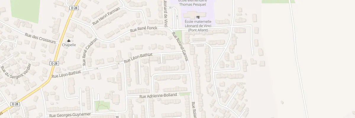 Plan du 3 Rue Léon Bathiat à Maubeuge