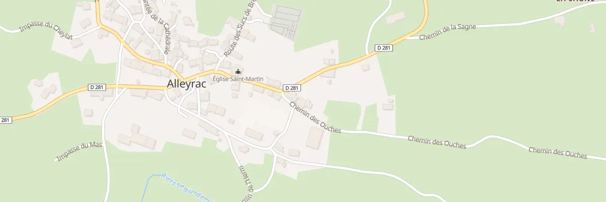 Plan du 3 Che des Ouches à Alleyrac