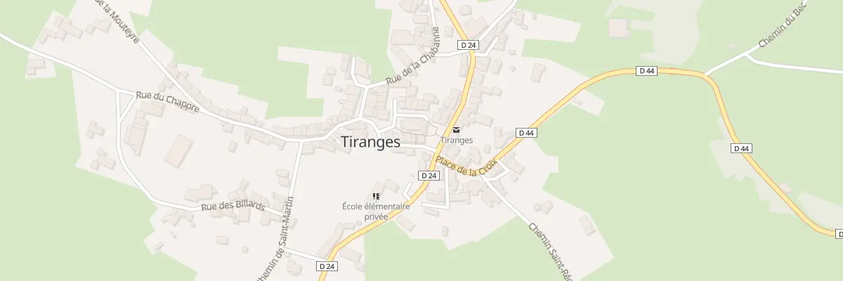 Plan du 2 Rue des Fontaines à Tiranges