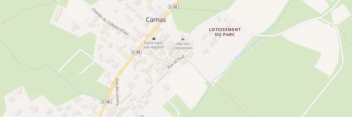 Plan du 5198 Rue du Château à Carnas
