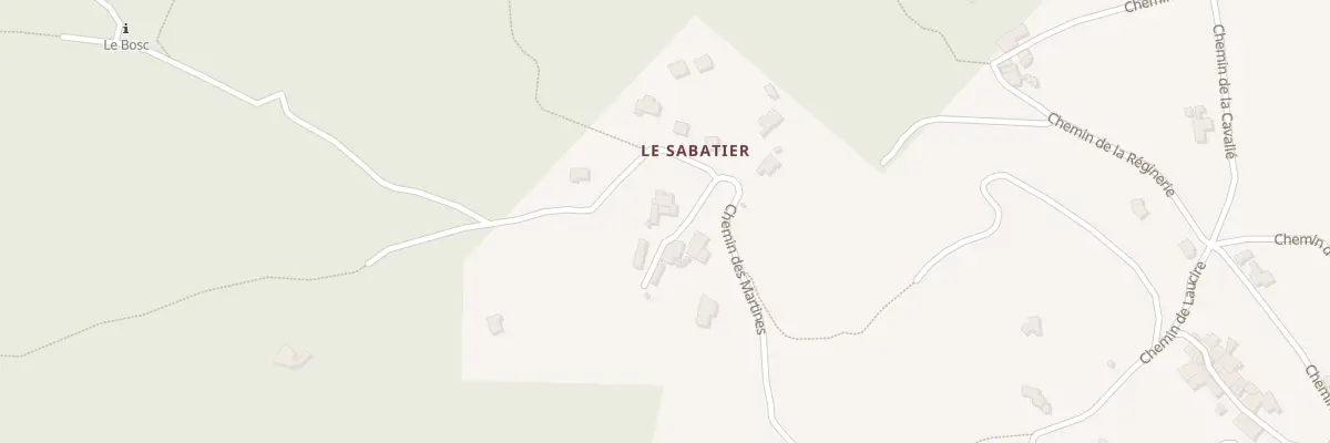 Plan du 1097 Che des Martines à Tornac
