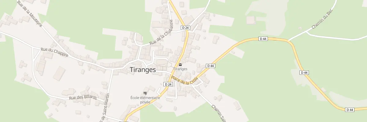 Plan du 10 Rue du Velay à Tiranges