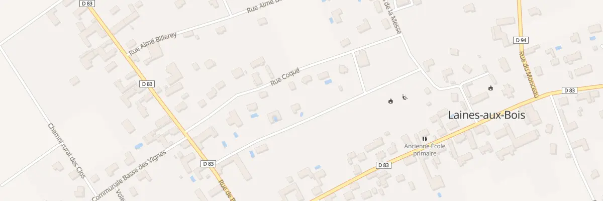 Plan du 7 Rue Coqué à Laines-aux-Bois
