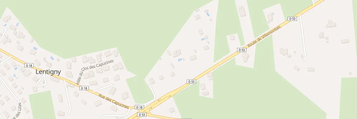 Plan du 638 Rte de Villemontais à Lentigny