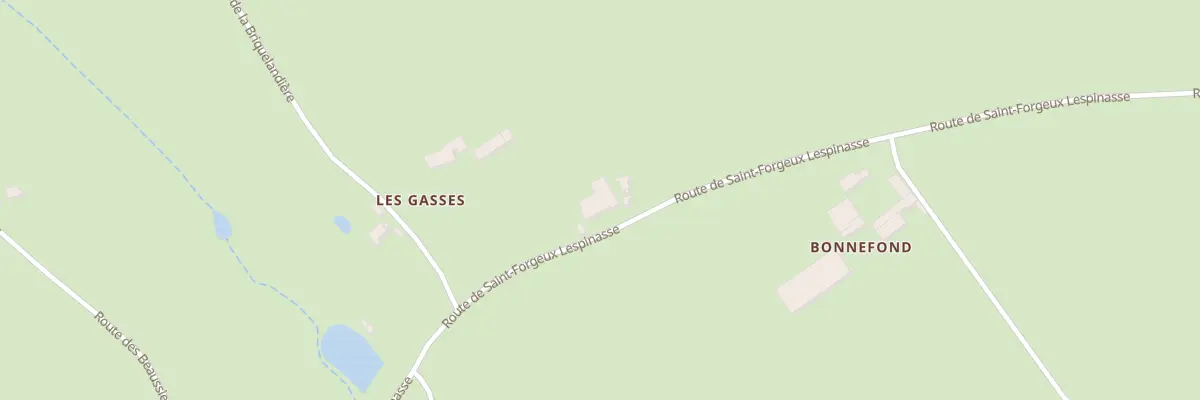 Plan du 1768 Rte de St Forjeux Lespinasse à Noailly