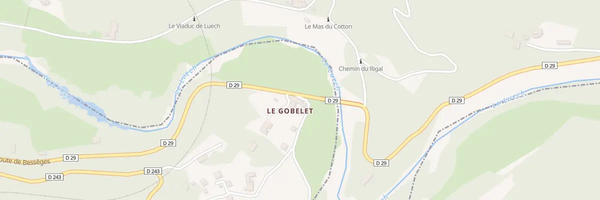 Plan du 5280 Che de Tagnac à Chamborigaud