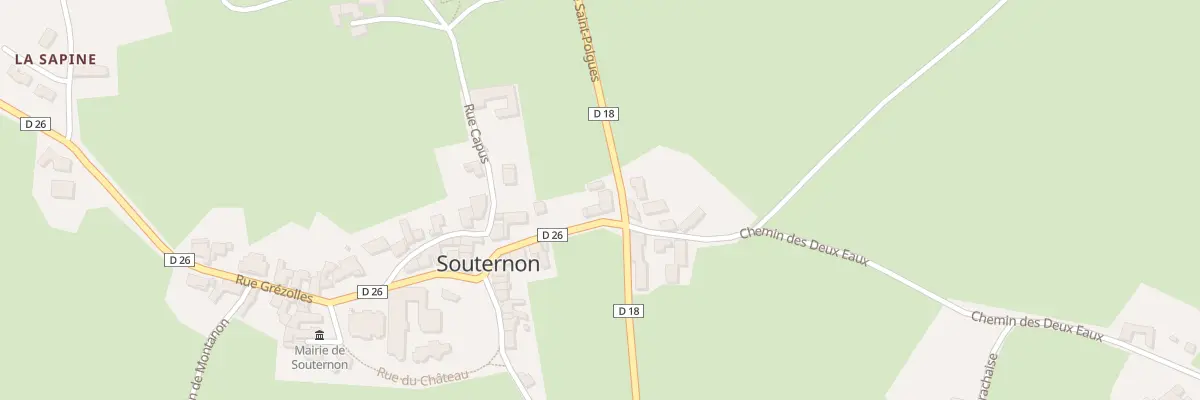Plan du 268 Gr Grande Rue à Souternon