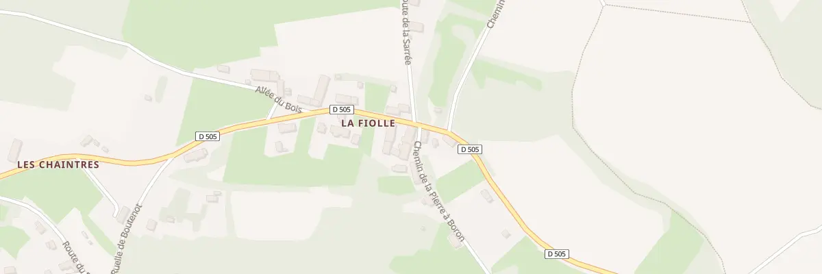 Plan du 2 Che de la Pierre à Boron à Planchez