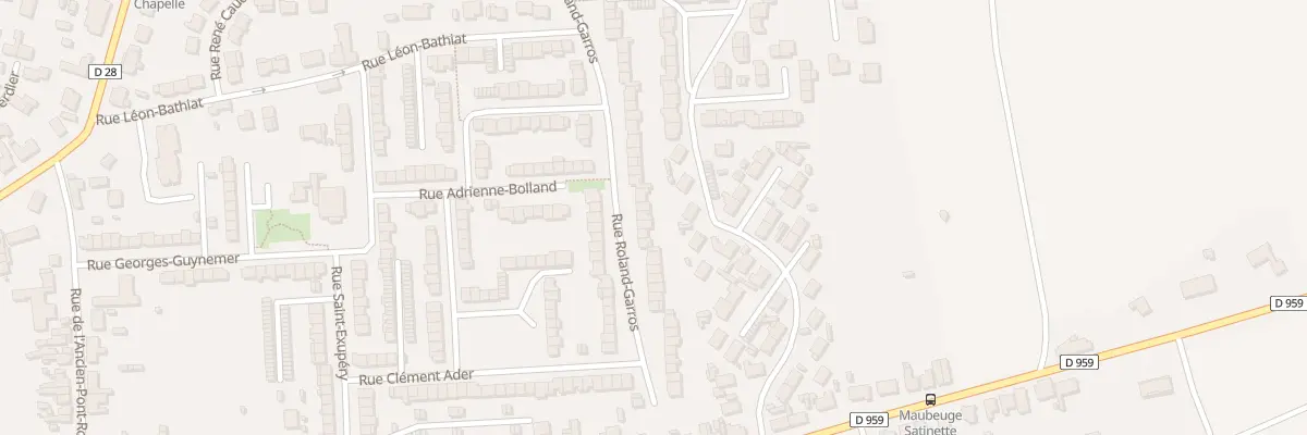 Plan du 48 Rue Roland Garros à Maubeuge