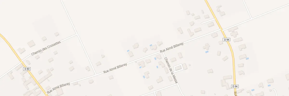 Plan du 24 Rue Aimé Billerey à Laines-aux-Bois