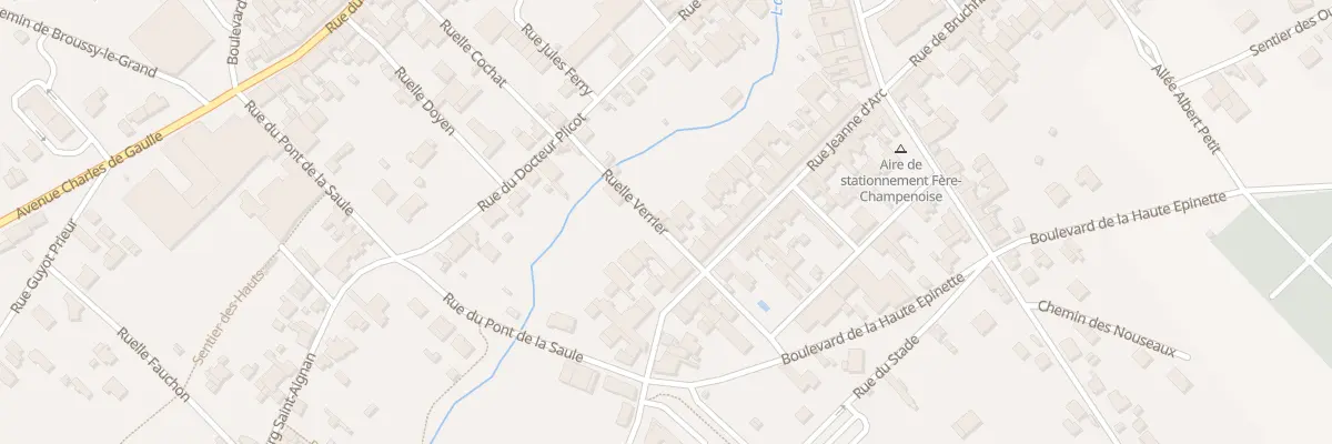 Plan du 25 Rle Verlier à Fère-Champenoise
